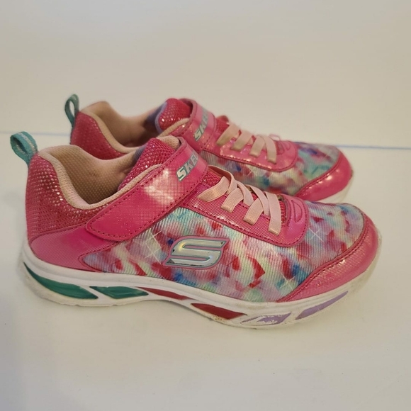 Skechers Kids' Litebeams-Dance Nglow sz 3 - Picture 2 of 11